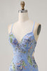 Load image into Gallery viewer, Sparkly Short Pink Floral Beaded Tight Homecoming Dress with Sequins