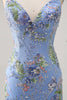 Load image into Gallery viewer, Sparkly Short Pink Floral Beaded Tight Homecoming Dress with Sequins