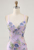 Load image into Gallery viewer, Sparkly Short Pink Floral Beaded Tight Homecoming Dress with Sequins