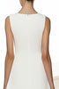 Load image into Gallery viewer, Ivory A Line Satin V-Neck Long Work Dress