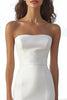Load image into Gallery viewer, Ivory Strapless Mermaid High-Low Wedding Reception Dress with Ruffles
