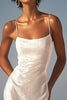 Load image into Gallery viewer, Sparkly Ivory Sequins Maxi Sheath Wedding Reception Dress with Slit