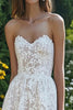 Load image into Gallery viewer, Lace Ivory Sweetheart Beach Maxi Engagement Dress
