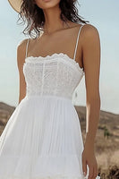 Load image into Gallery viewer, Ivory Tiered Corset Boho Maxi Western Wedding Dress