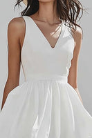 Load image into Gallery viewer, Ivory Boho A Line High-Low Western Wedding Dress