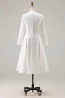 Load image into Gallery viewer, Ivory Tweed 2 Piece Single Breasted Midi Homecoming Outfits