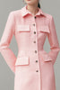 Load image into Gallery viewer, Pink Collar Tweed Single Breated Short Pencil Blazer Dress with Sleeves