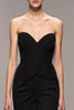 Load image into Gallery viewer, Black Mermaid Sweetheart Maxi Evening Dress with Slit