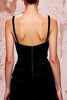 Load image into Gallery viewer, Simple Black Spaghetti Straps Velvet Long Evening Dress