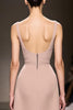 Load image into Gallery viewer, Simple Champagne Mermaid Satin Backless Long Evening Dress