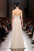 Load image into Gallery viewer, Simple Ivory Strapless Ruched Sheath Long Evening Dress with Slit