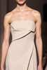 Load image into Gallery viewer, Simple Ivory Strapless Ruched Sheath Long Evening Dress with Slit