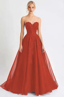 Load image into Gallery viewer, Black A Line Tulle Long Evening Dress with Lace