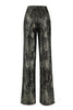 Load image into Gallery viewer, 2 Piece Black and Gold Peak Lapel Women Prom Suits with Sleeves