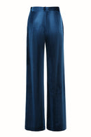 Load image into Gallery viewer, 2 Piece Peacock Blue Velvet Notched Lapel Women Prom Suits