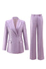 Load image into Gallery viewer, Wisteria 2 Piece Satin Peak Lapel One Button Women Prom Suits
