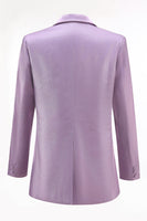 Load image into Gallery viewer, Wisteria 2 Piece Satin Peak Lapel One Button Women Prom Suits