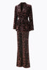 Load image into Gallery viewer, 2 Piece Sparkly Coffee Peak Lapel Sequin Women Prom Suits with Sash