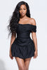 Load image into Gallery viewer, Ruched Tight Little Black Dress