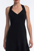 Load image into Gallery viewer, Simple A Line High-Low Black Tie Dress