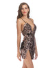 Load image into Gallery viewer, Sparkly Short Black Tight Sequin Homecoming Dress with Slit