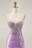 Load image into Gallery viewer, Sparkly Grey Green Tight Short Corset Homecoming Dress with Beading