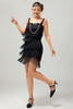 Load image into Gallery viewer, Sparkly Golden Tight Short Flapper Dress with Fringes