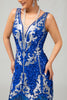 Load image into Gallery viewer, Sparkly Royal Blue Bodycon Sequins Flapper Dress with Fringes