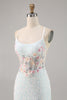 Load image into Gallery viewer, Sparky Short White Corset Floral Tight Homecoming Dress