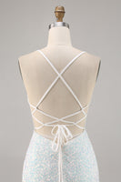 Load image into Gallery viewer, Sparky Short White Corset Floral Tight Homecoming Dress