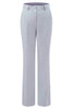 Load image into Gallery viewer, 2 Piece Grey Blue Shawl Lapel Women Prom Suits with Lace