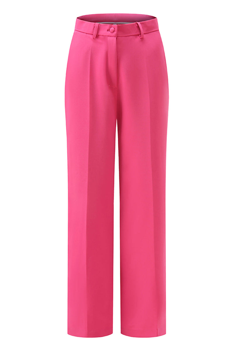 Load image into Gallery viewer, 2 Piece Fuchsia Peak Lapel Double Breasted Women Prom Suits