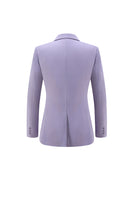 Load image into Gallery viewer, 2 Piece Lilac Peak Lapel Long Sleeves Women Prom Suits with Sash