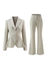 Load image into Gallery viewer, 2 Piece Grey Green One Button Notched Lapel Women Prom Suits