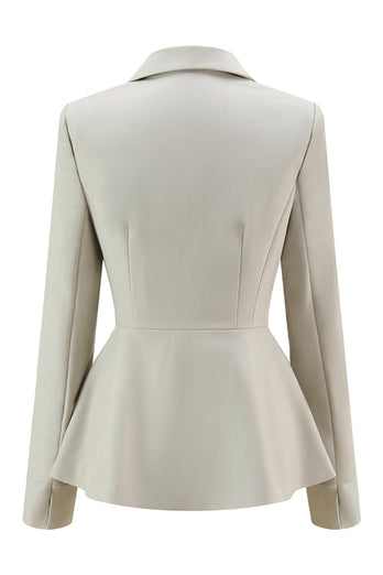 2 Piece Grey Green One Button Notched Lapel Women Prom Suits