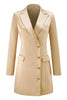 Load image into Gallery viewer, Champagne Single Breasted Peak Lapel Long Sleeves Prom Blazer