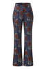 Load image into Gallery viewer, Floral Blue Red 2 Piece Peak Lapel One Button Women Prom Suits