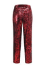 Load image into Gallery viewer, Sparkly Red Leopard 2 Piece Sequin Peak Lapel Women Prom Suits