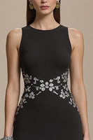 Load image into Gallery viewer, Mermaid Black Long Formal Dress with Appliques