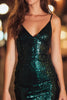 Load image into Gallery viewer, Sparkly Dark Green Sequins Tight Short Cocktail Dress