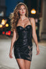 Load image into Gallery viewer, Sparkly Black Sequins Ruched Tight Short Cocktail Dress
