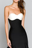Load image into Gallery viewer, Black and White Mermaid Satin Sweetheart Long Formal Dress