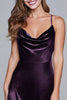 Load image into Gallery viewer, Black Spaghetti Straps Velvet A-Line Long Holiday Party Dress