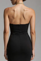 Load image into Gallery viewer, Black Mermaid Tulle Sweetheart Long Formal Dress with Ruffles