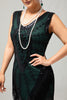 Load image into Gallery viewer, Sparkly Champagne Fringed Bodycon Short 1920s Dress with 20s Accessories Set