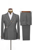 Load image into Gallery viewer, Queendancer Men 2 Piece Navy Prom Suits with Pockets Notched Lapel Long Sleeves Homecoming Suits