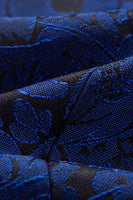 Load image into Gallery viewer, 2 Piece Blue Jacquard Shawl Lapel Prom Homecoming Men&#39;s Suits