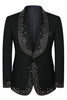 Load image into Gallery viewer, Sparkly 3 Piece Black Prom Homecoming Men&#39;s Suits with Rhinestones