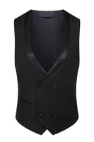 Load image into Gallery viewer, Sparkly 3 Piece Black Prom Homecoming Men&#39;s Suits with Rhinestones