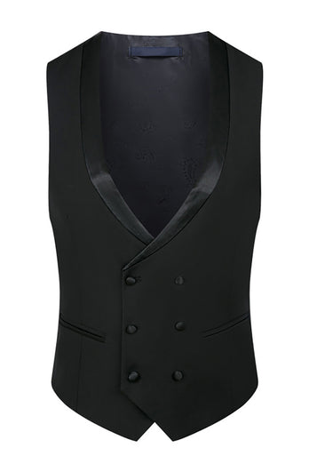 Sparkly 3 Piece Black Prom Homecoming Men's Suits with Rhinestones